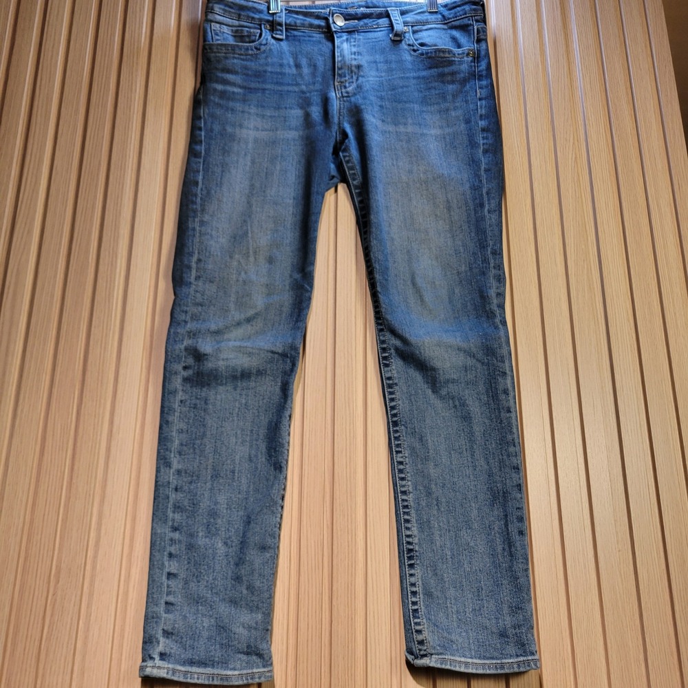 Kut from the Kloth Skinny Jeans Medium Wash Blue Denim Women Size 14